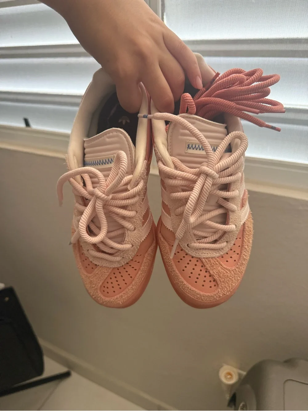 adidas Kids Peach/Pink Campus Inspired Low-Top Sneakers - Picture 3 of 6